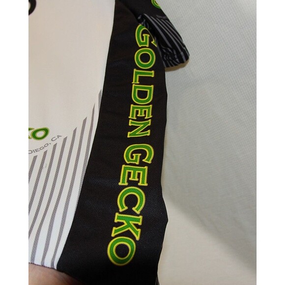 VTG World Jerseys Mens XL Golden Gecko Pale Ale Cycling Jersey Gecko 3/4 Zip - Picture 3 of 7